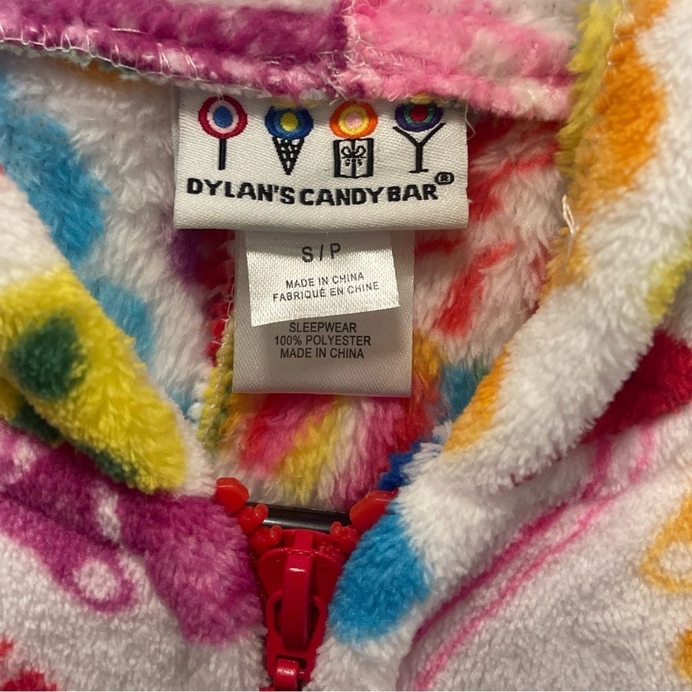 Kids Dylans Candy Bar One Piece Fuzzy Pajamas - Picture 3 of 11
